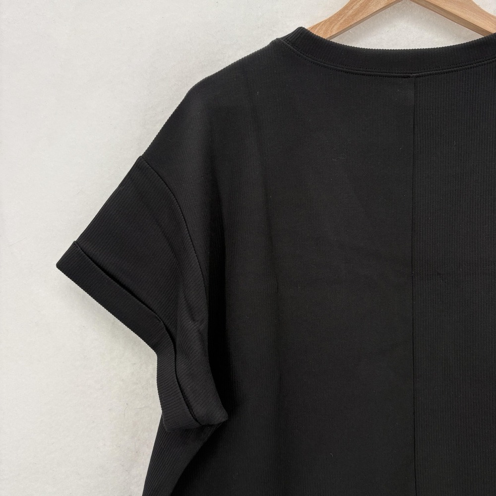 LIVI For Lane Bryant Shirt Womens 18/20 Black Plus Size Knit Tee Casual Pullover - Picture 11 of 13